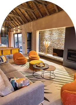 Gera-combi-design-11 Zitgedeelte in vakantiehuis in Zuid-Afrika door Combi Design
