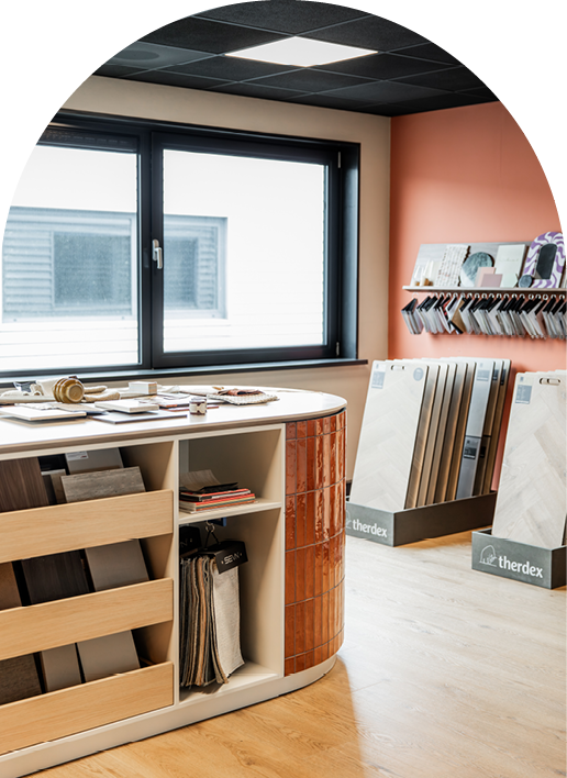 Studio Combi Design Hoek in de studio van Combi Design in Bleskensgraaf