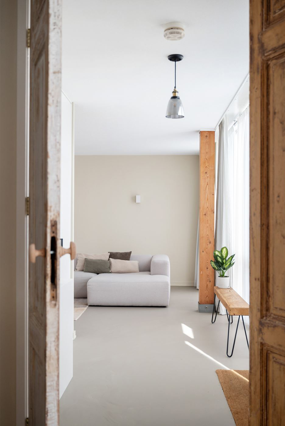472_2160A Naturel wonen interieur met zicht op zitgedeelte, adviesplan gemaakt door Combi Design