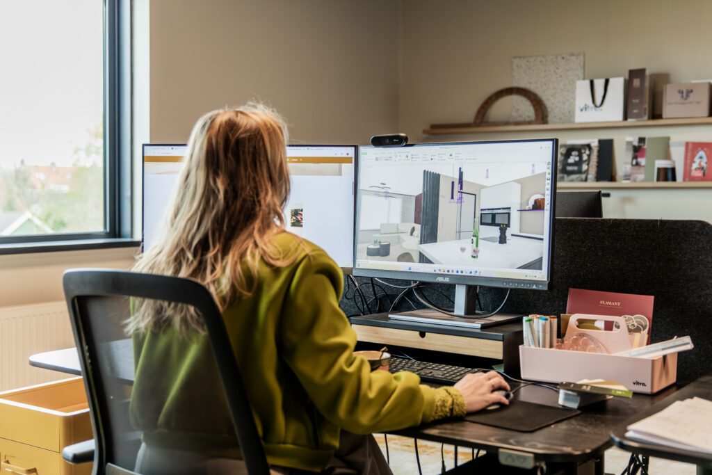 Combidesign-Showroom-webformaat-byLauraEmma-57 Gera Brand achter de computer in de studio van Combi Design in Bleskensgraaf