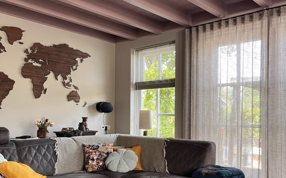 Woonkamer in boerderijwoning van klant, interieuradvies door Gera Brand van Combi Design